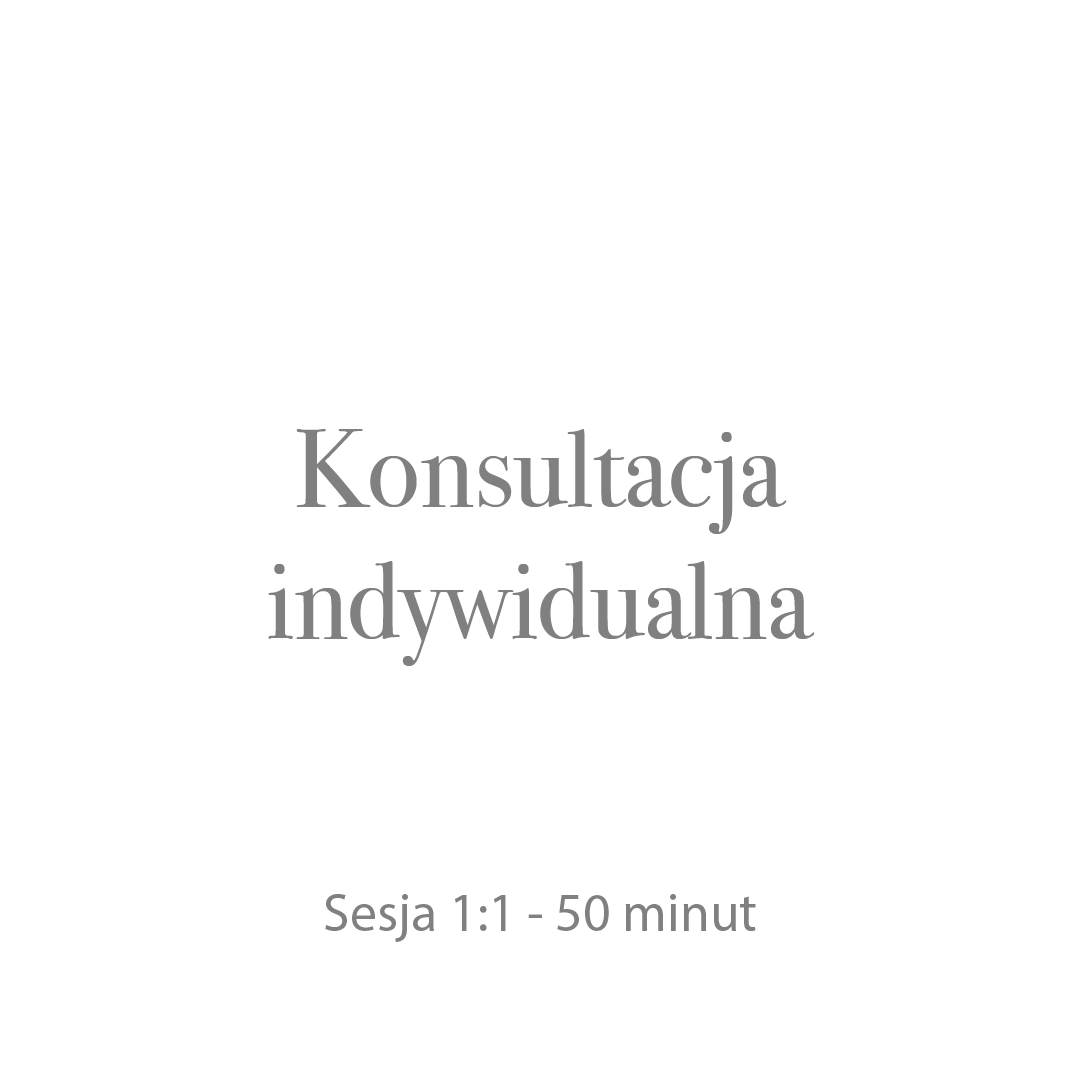 Konsultacja indywidualna 1:1 - 50 minut